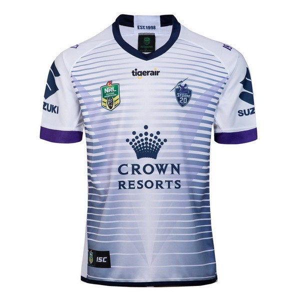 Maillot Rugby Melbourne Storm Exterieur 2018 Blanc